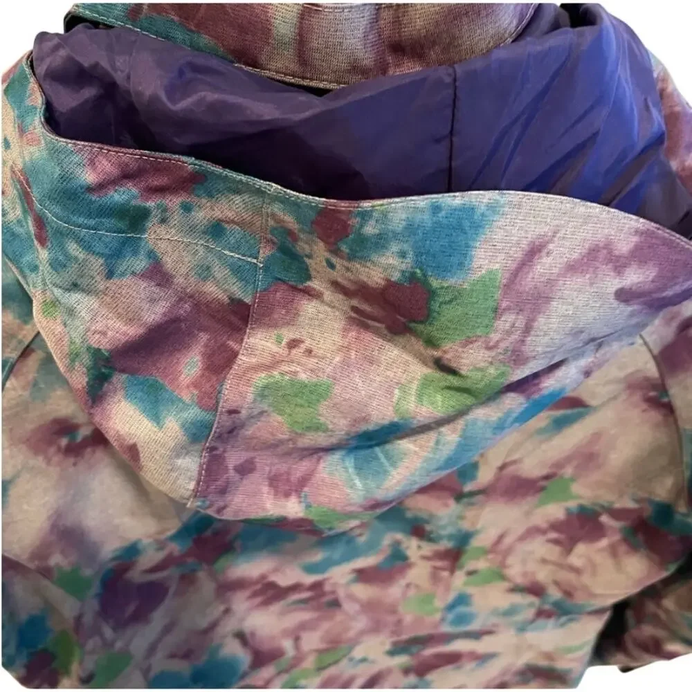 The North Face Triclimate Jacket Tie Dye Waterproof Shell Ski Snow XL
